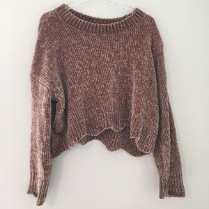 LA Hearts Cropped Sweater
